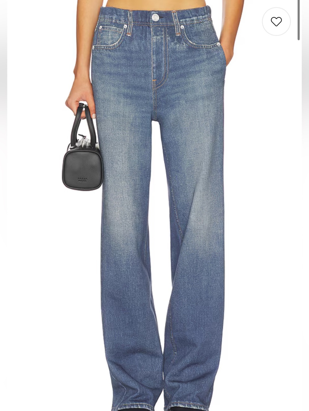 Rag & Bone Miramar Fleece pull on wide leg sweatpant jeans size Small NWT